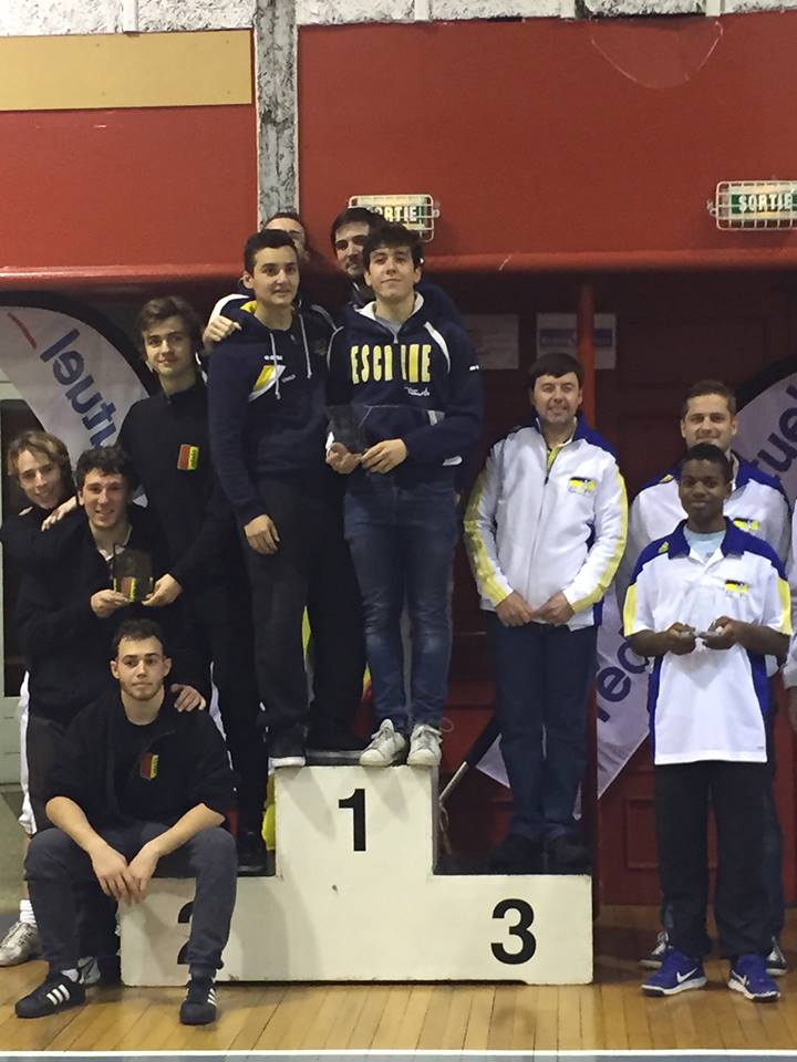 Le podium equipe seniors