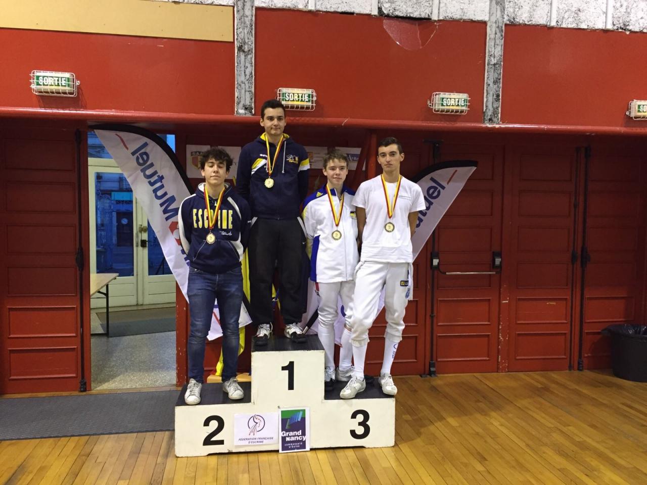 Le podium juniors